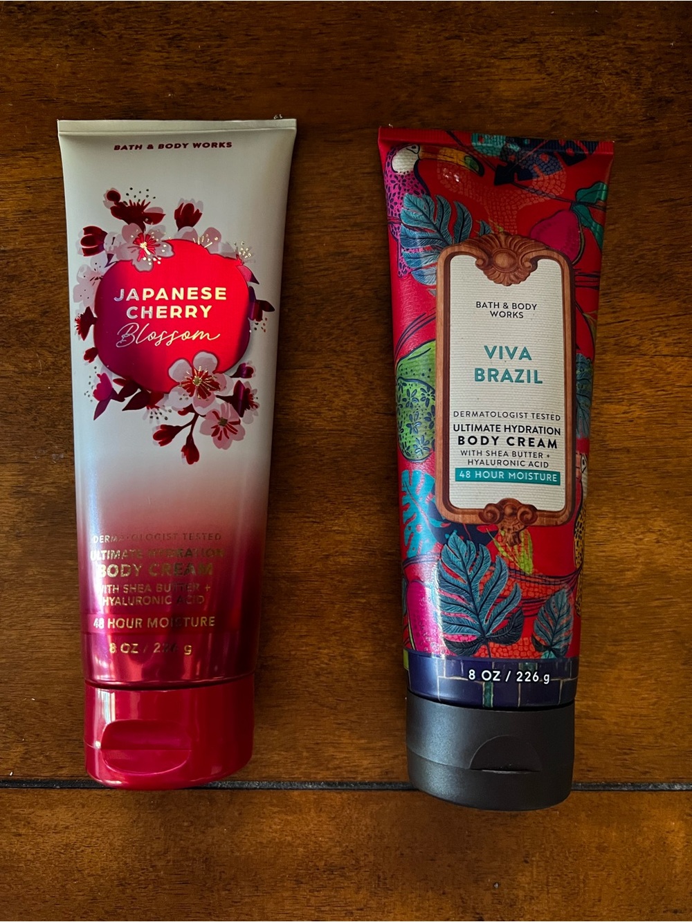 Bath & Body Works Japanese Cherry Blossom and Viva Brazil Lotion